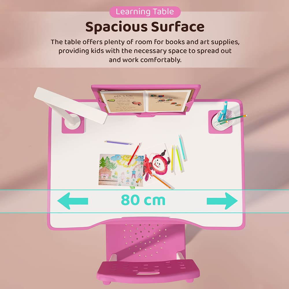 Kids Study Table with Spacious Surface