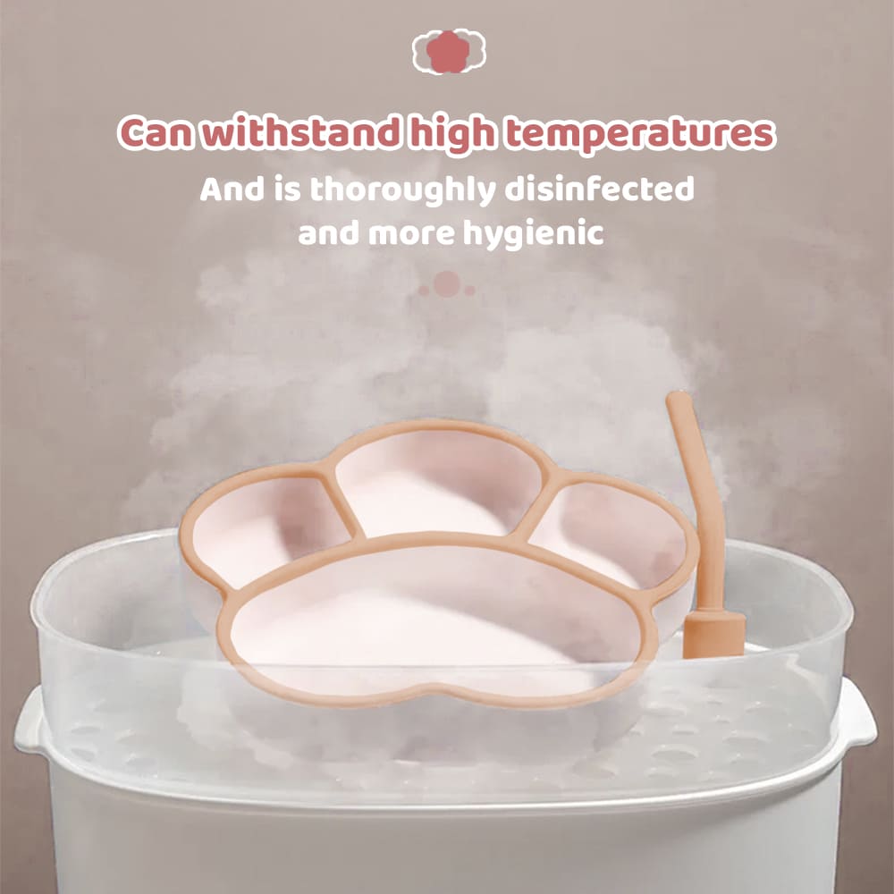 able to stand with High Temprature baby suction plates