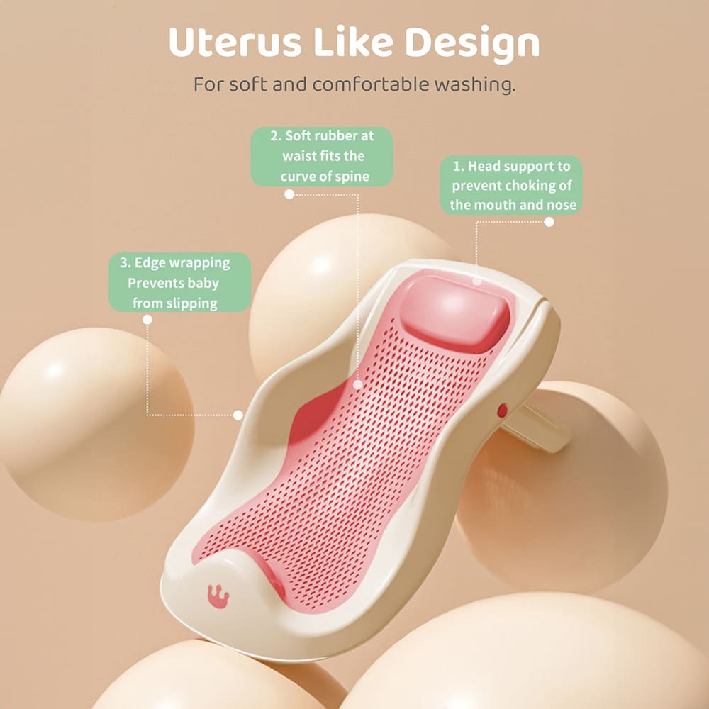 Baby Bather Seat with Head Rest Support