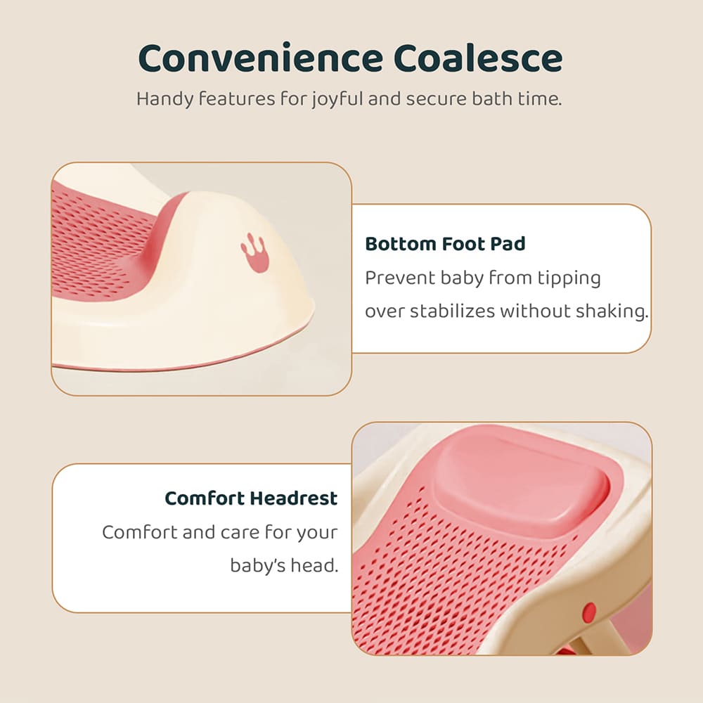 Baby Bather Seat with Supportive Headrest