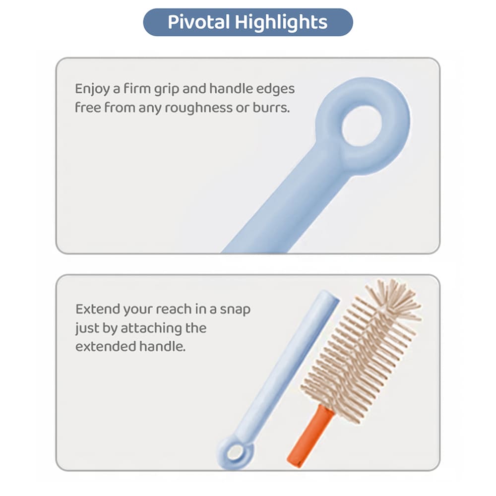 Baby Bottle Cleaner Brush Set with Hanging Design