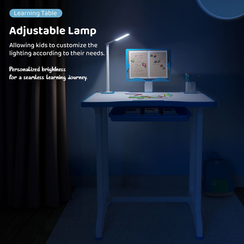Kids Study Table with Adjustable Lamp