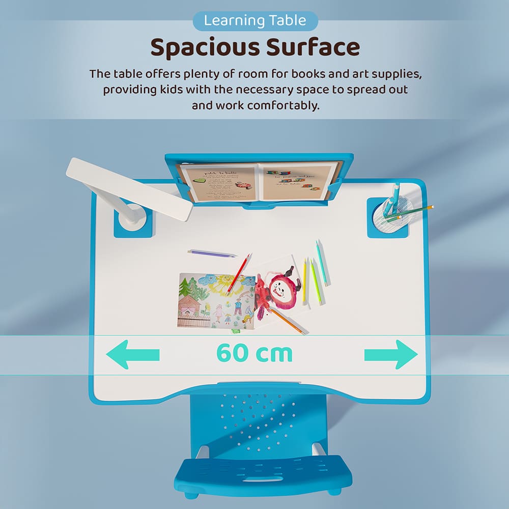 Kids Study Table with Spacious Surface