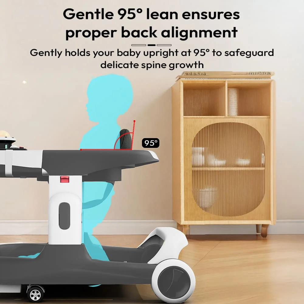 Baby walker with music