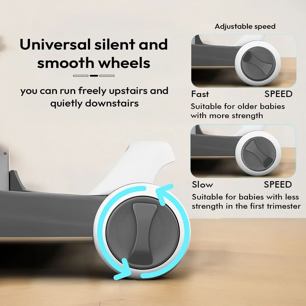 Baby walker with wheels