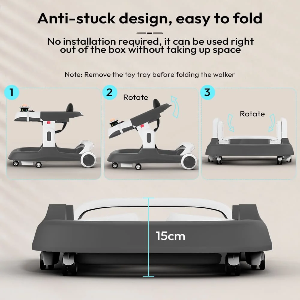 Baby walker with toys