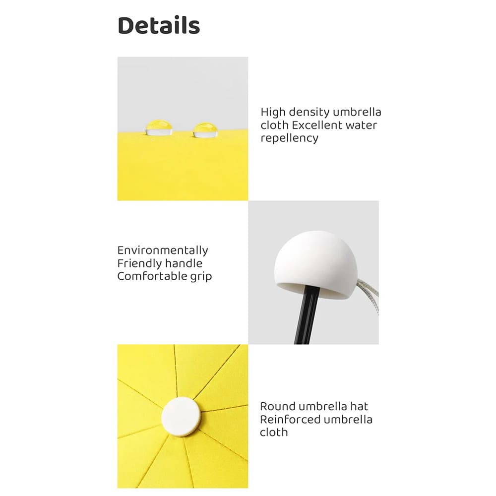 Rounded Umbrella with Comfortable Grip