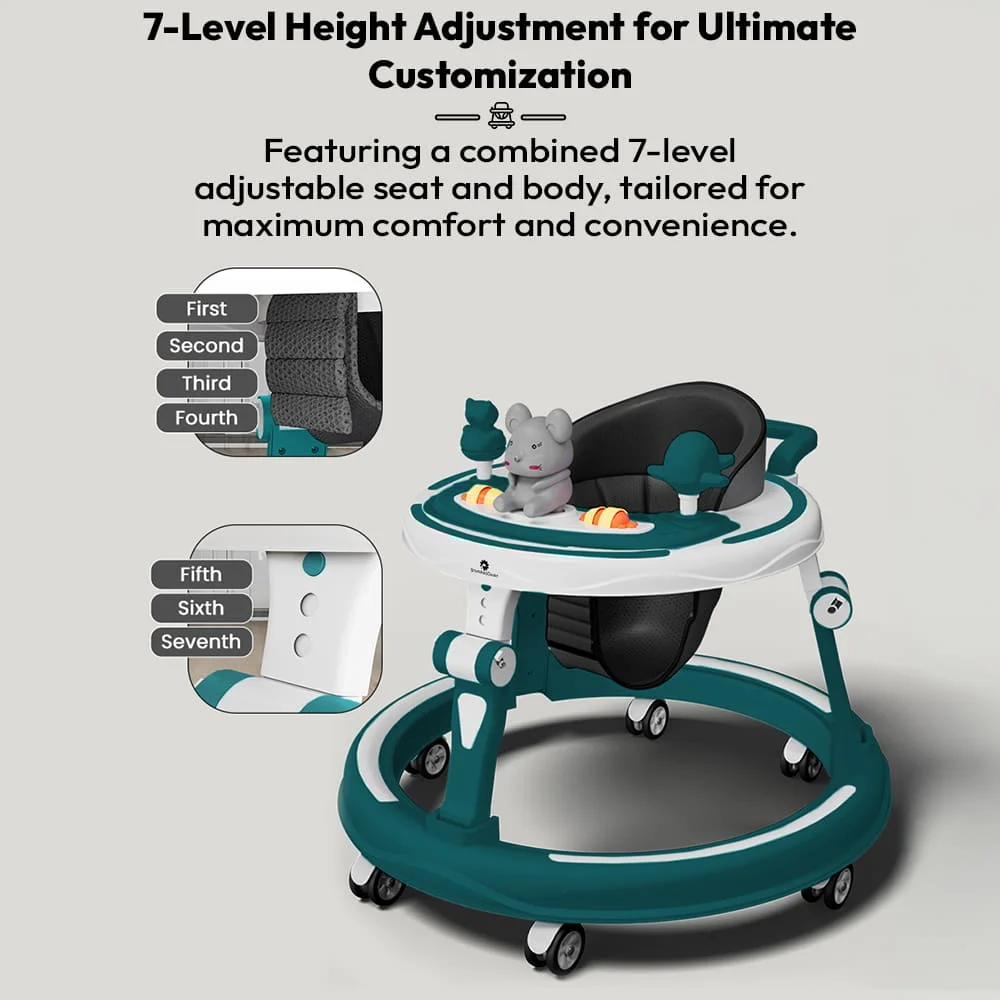 Adjustable height walker
