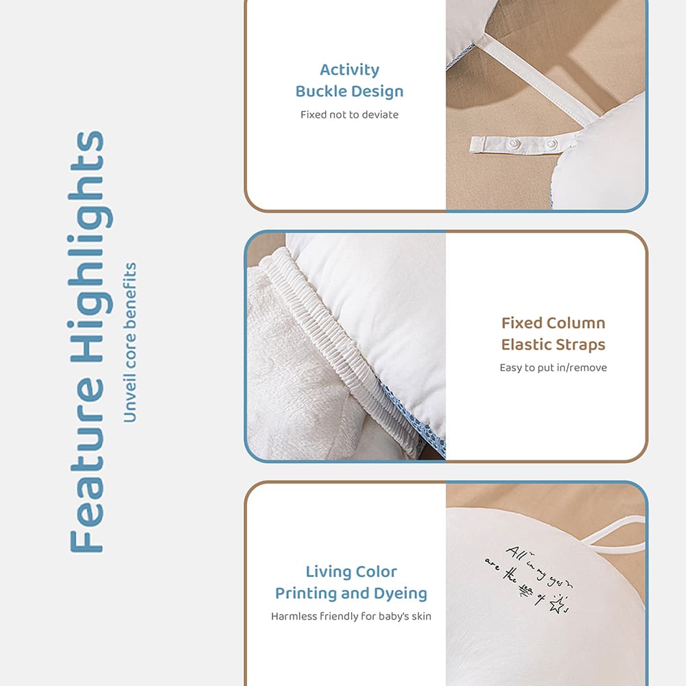 Baby Huggable Pillow with Buckle Design