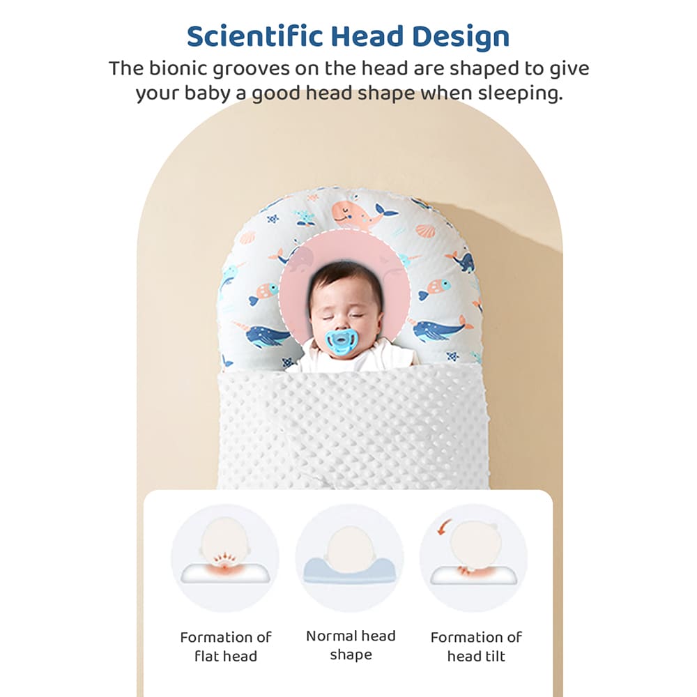 Baby Bed with Had Support Design