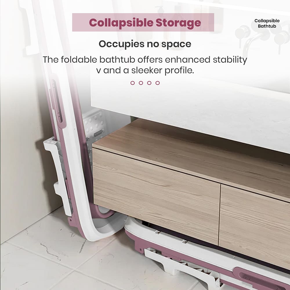 Collapsible Mega Bath Tub with Temperature