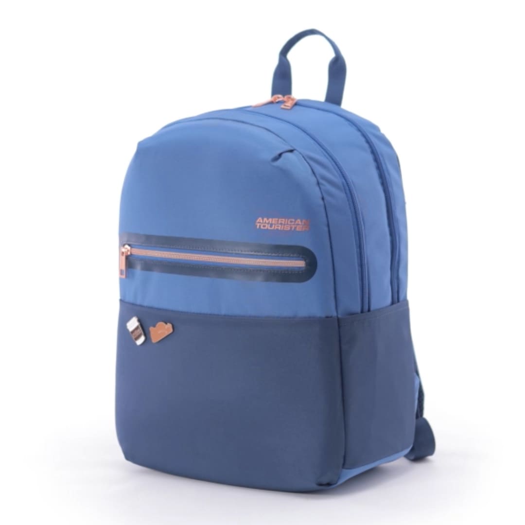 American Tourister Kids Backpacks with 2 Full Compartments 1 Front Pocket, 20 Ltr Bags - Bella 3.0 Navy