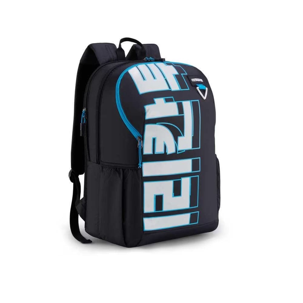 American Tourister Trendy School Bags With Cuzy Polyester, 33 Ltr, 2 Full Compartments Unisex Backpacks - Herd 3.0 Black