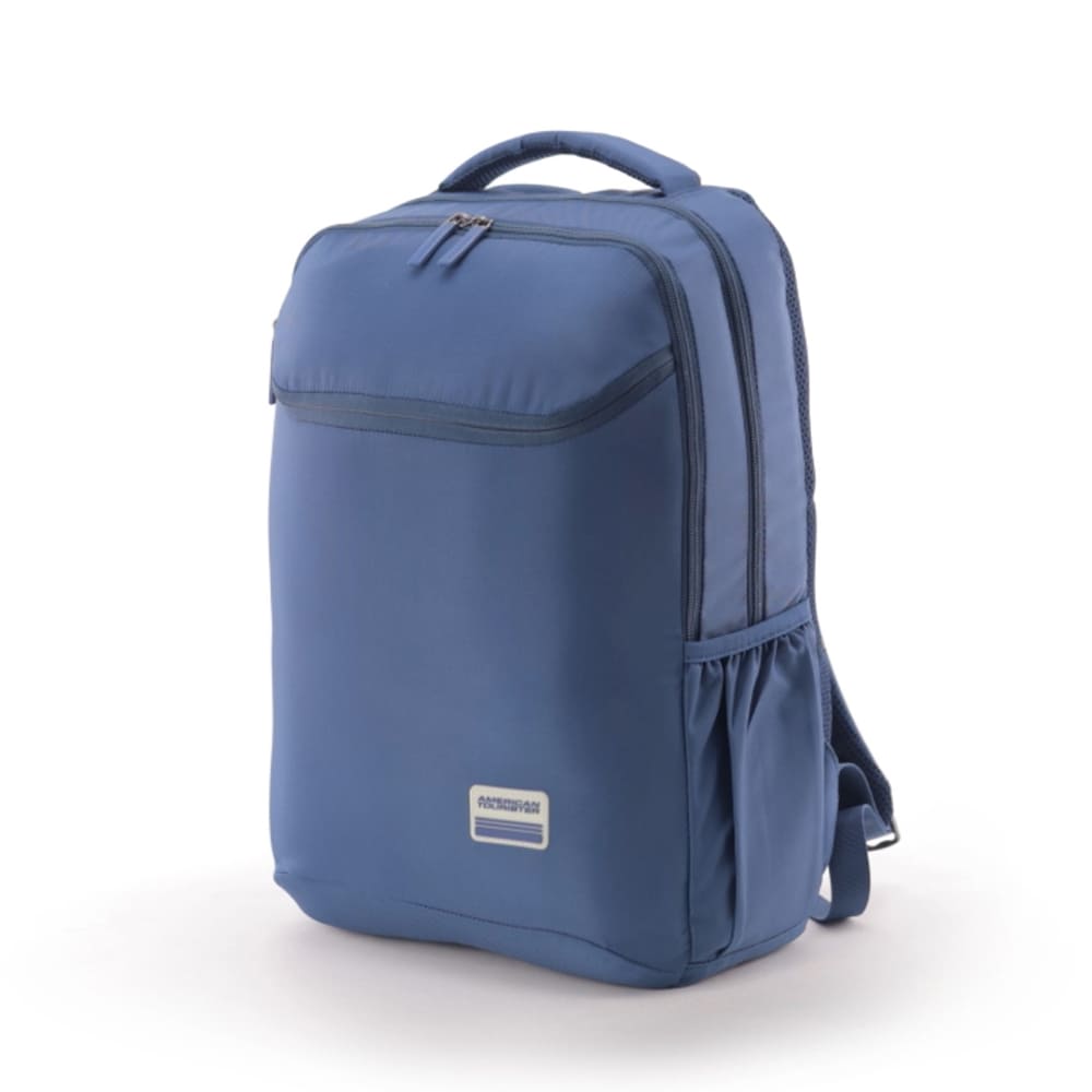 American Tourister Spacious Kids Students Bags with Rain Cover, 2 Full Compartments 1 Front Pocket, 31 Lt Backpacks - Slate Navy