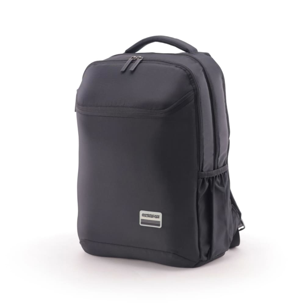 American Tourister Spacious Bags for Kids with Rain Cover, 2 Full Compartments 1 Front Pocket, 31 Ltrs Polyester Backpacks - Slate 3.0 Black