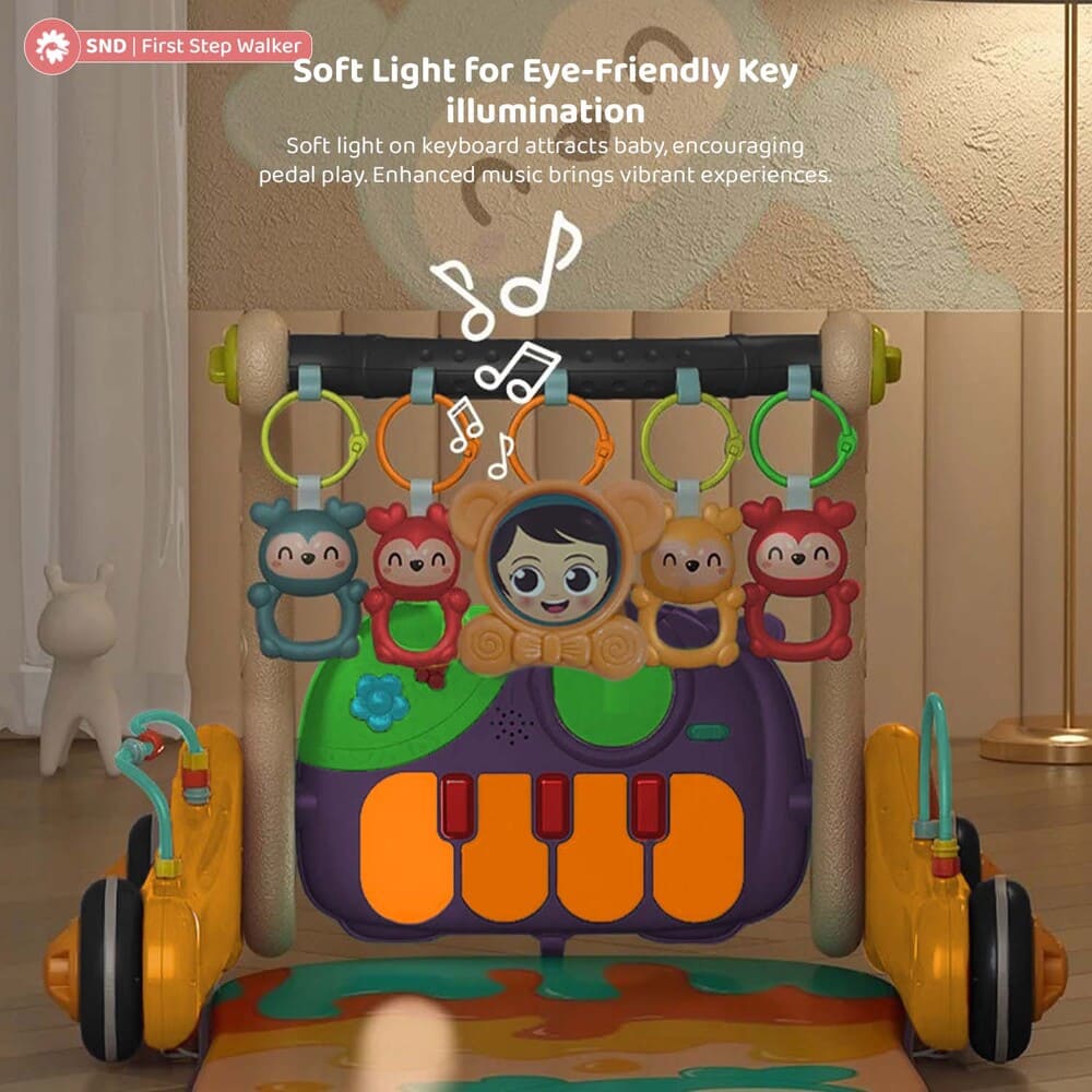 Baby Play Gym Cum Walker with Lights
