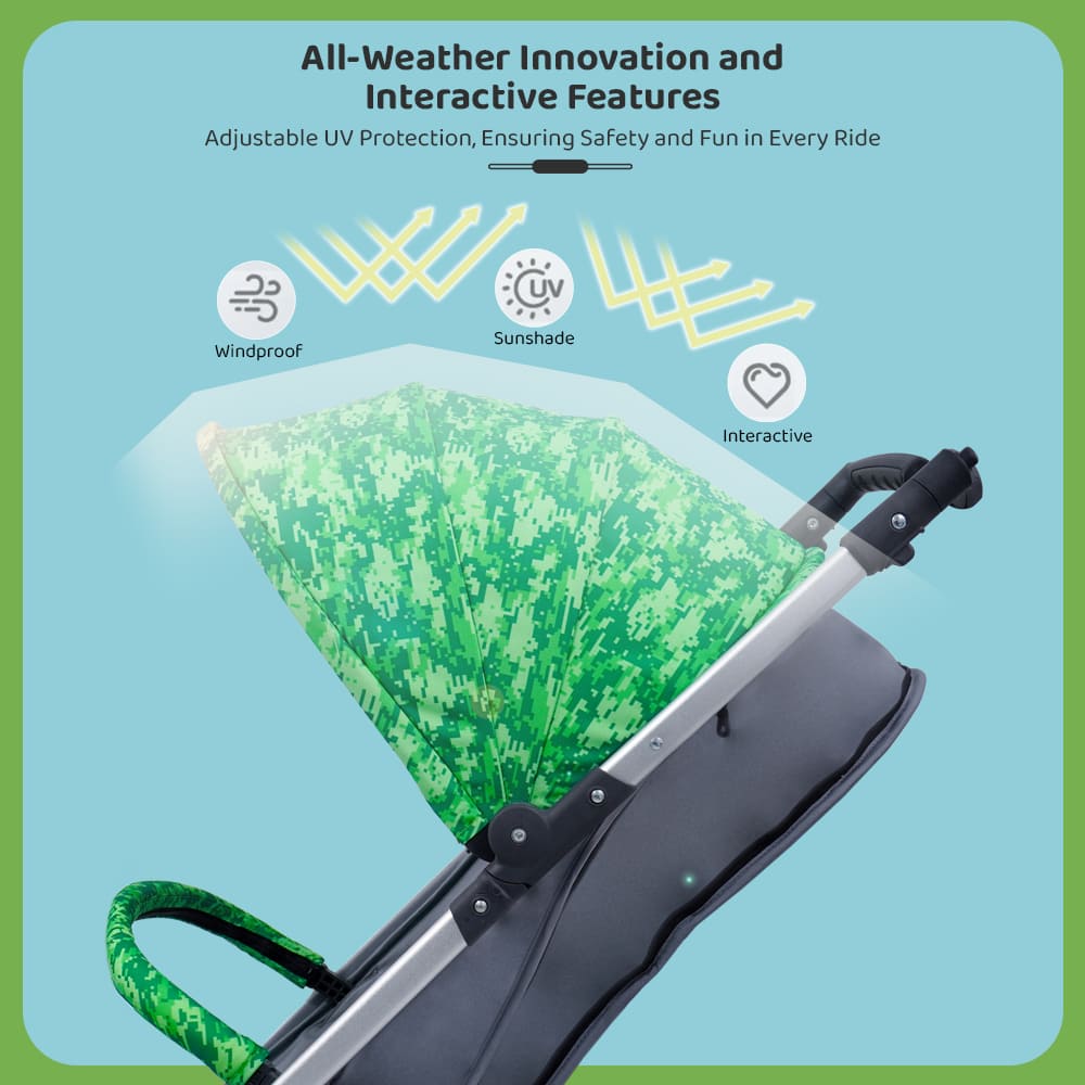 Baby Stroller with Extended Canopy