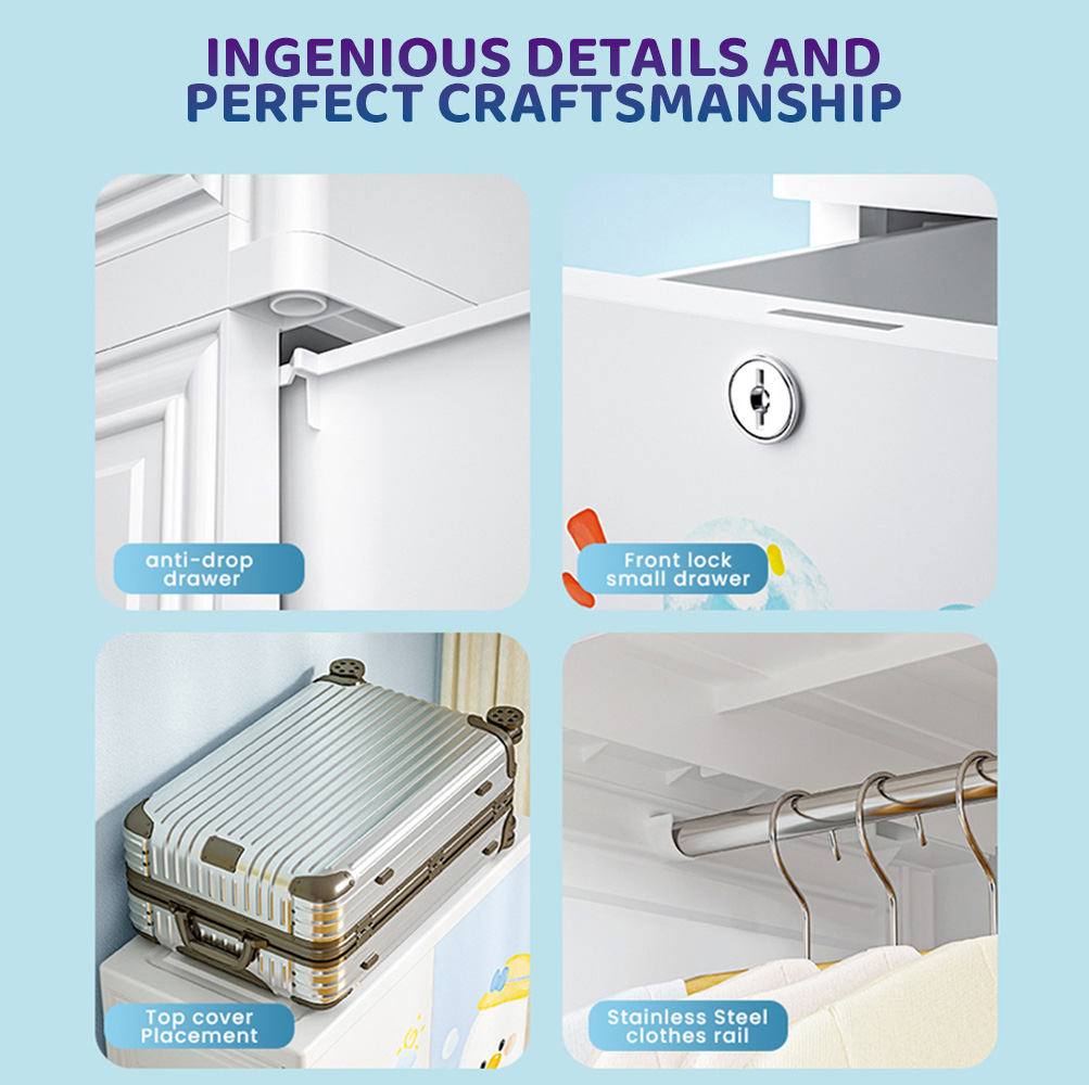 Easy-to-Assemble Kids Wardrobe