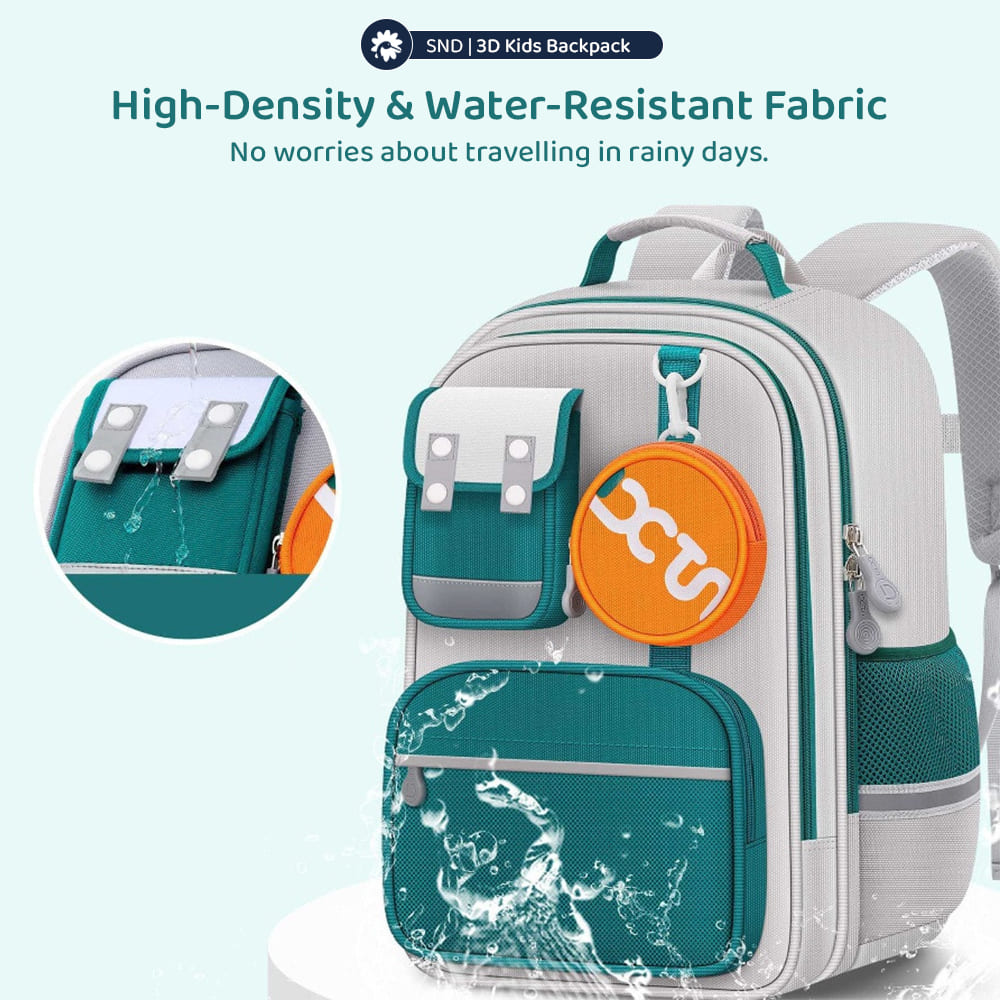 Kids School Bags with Water-Resistant Febric