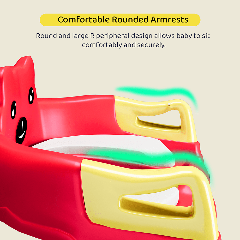 Potty seat with Rounded Armrests