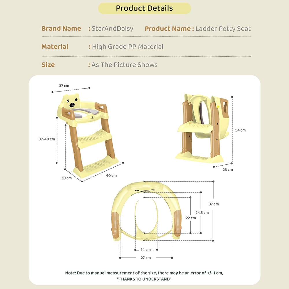 Specification of Potty Seat