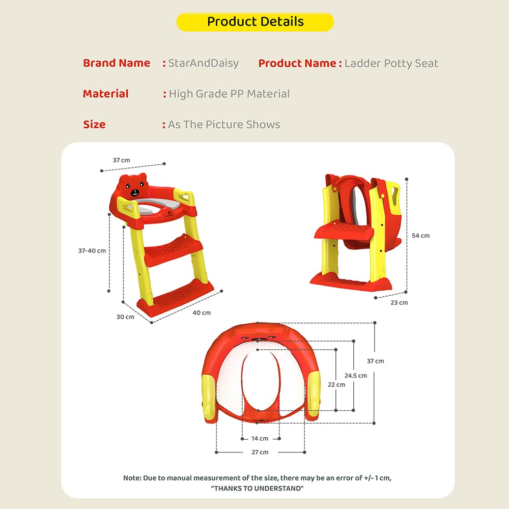 Specification of Potty Seat
