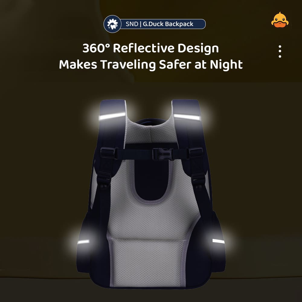 kids backpack with Reflective Design