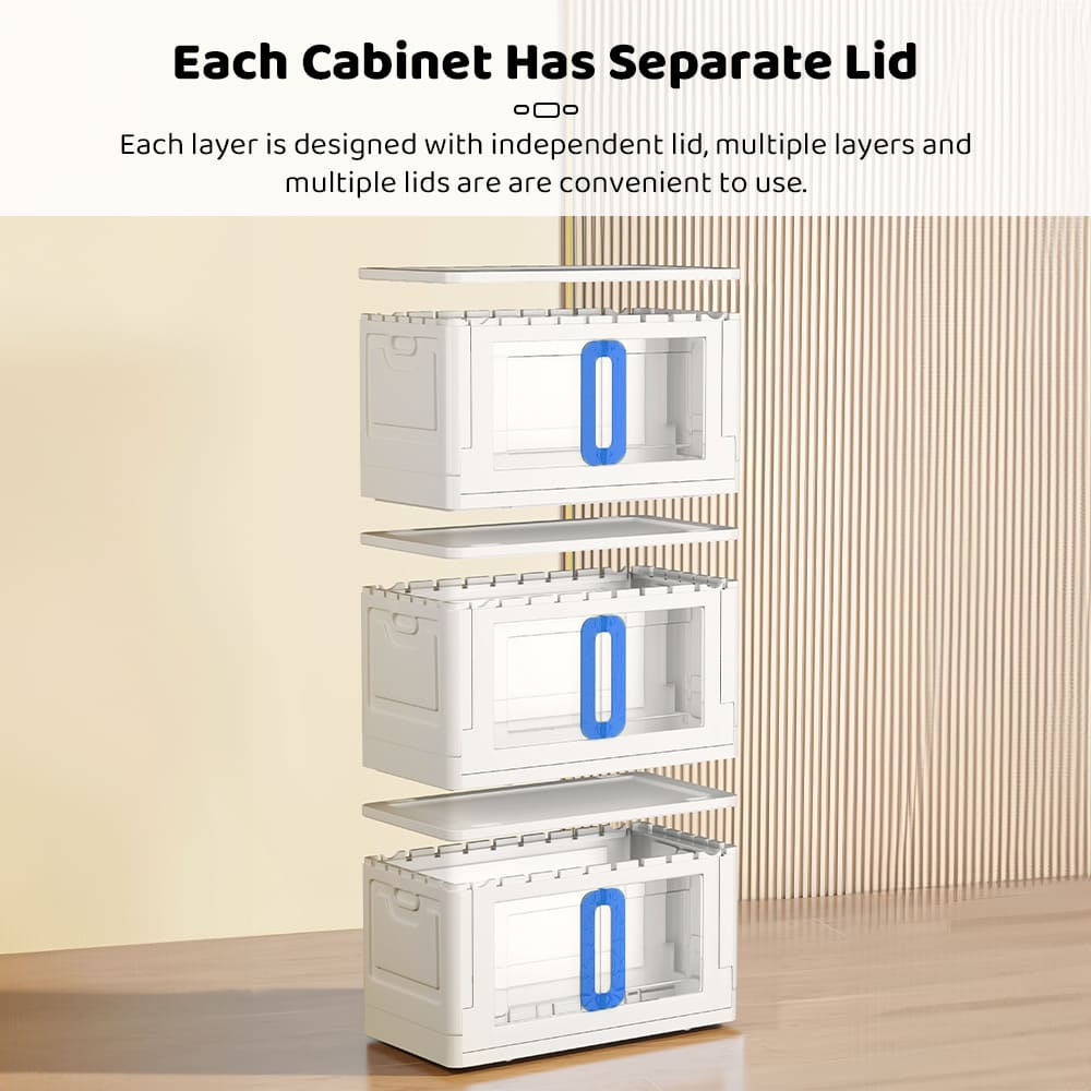 Transformable Storage Storage Cabinet Portable Almira with Drawers & Convertible Design