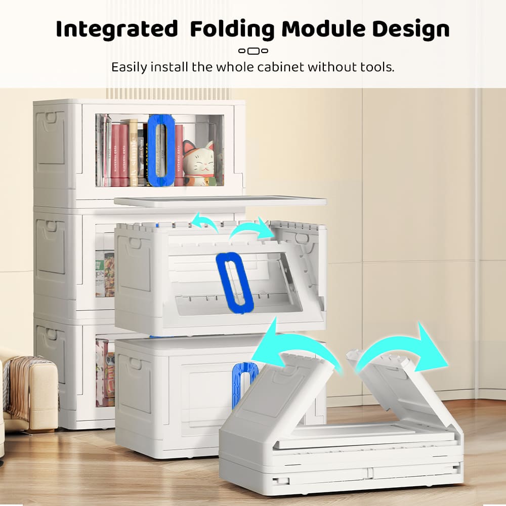 Transformable Storage Storage Cabinet Portable Almira with Drawers & Convertible Design