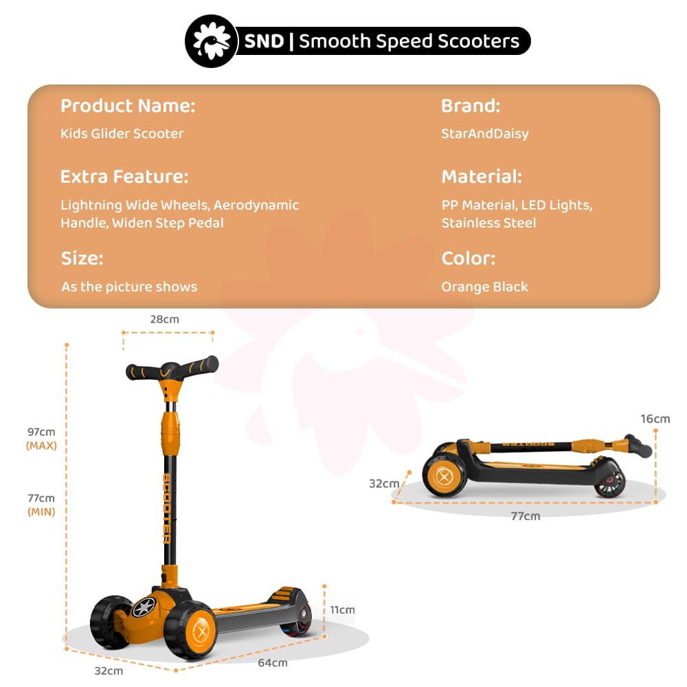Specification of Kids Glider Scooter