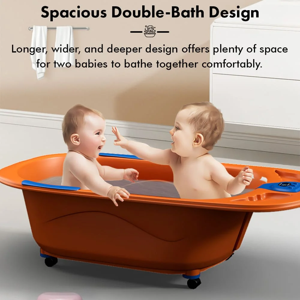 bathtub with bath seat