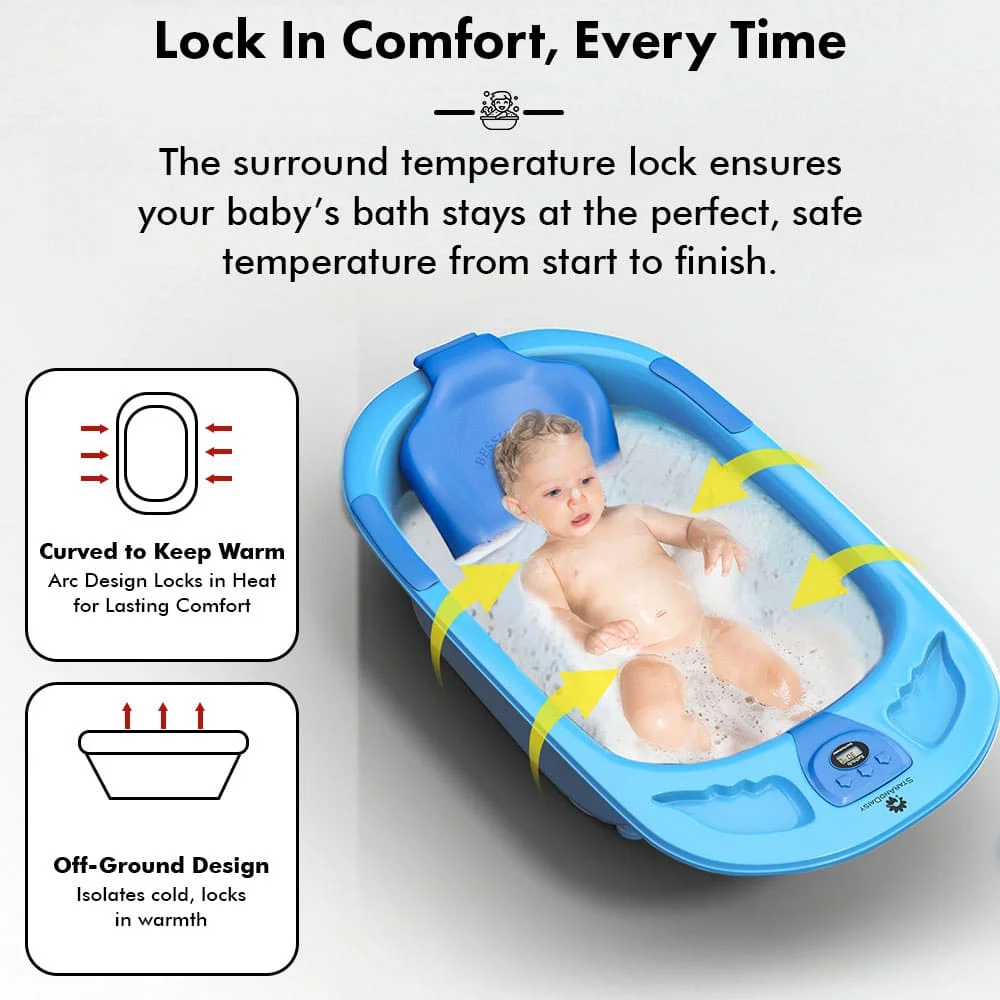 Baby bathtub with sling