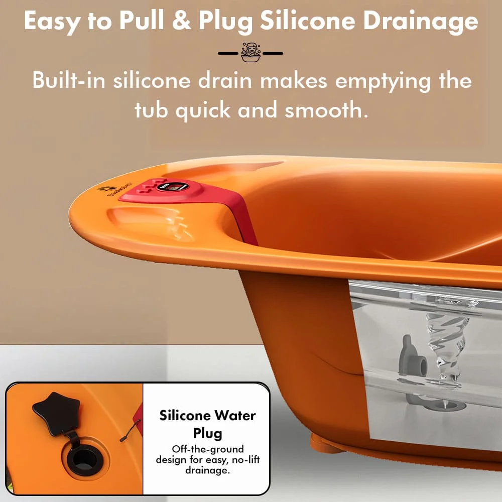 Comfortable sling baby tub