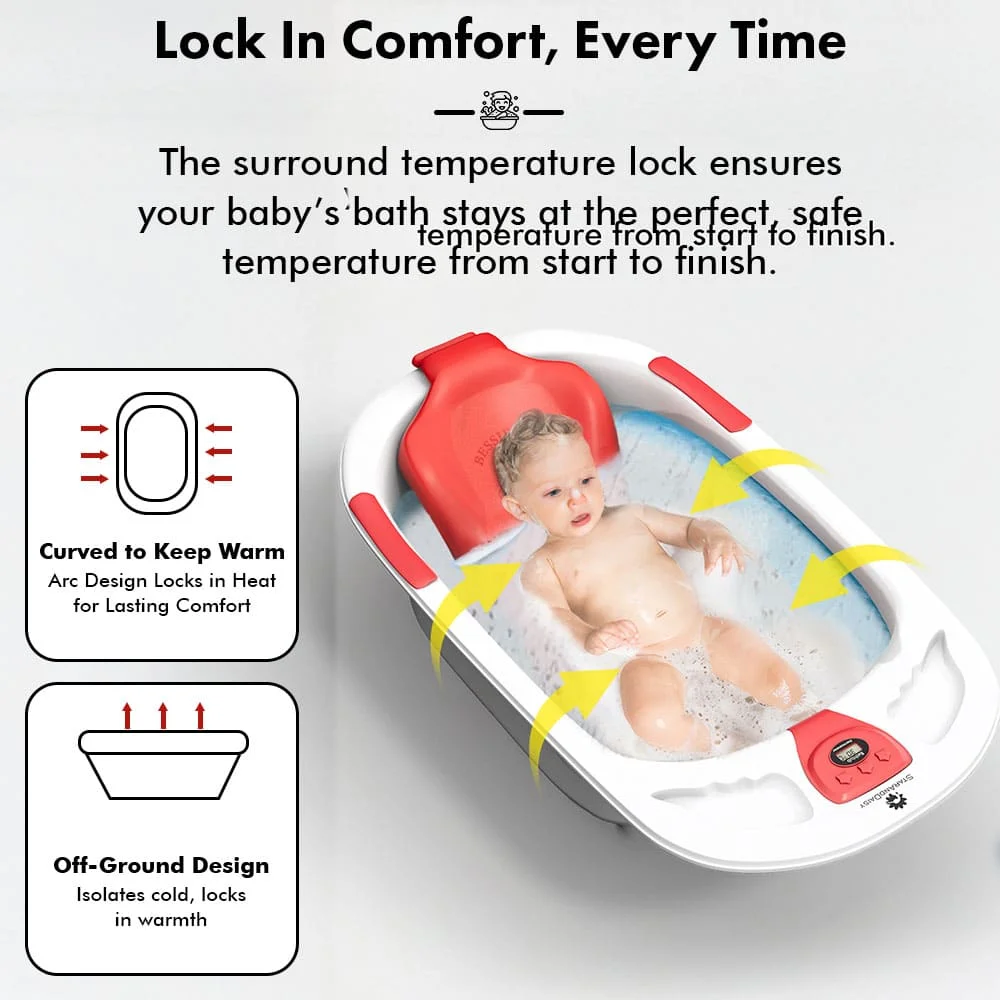 Baby bathtub with sling