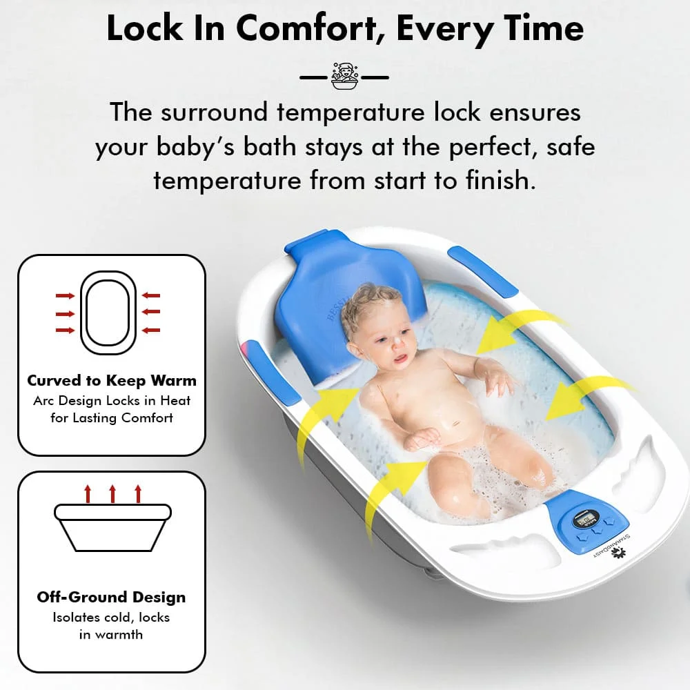 Baby bathtub with sling