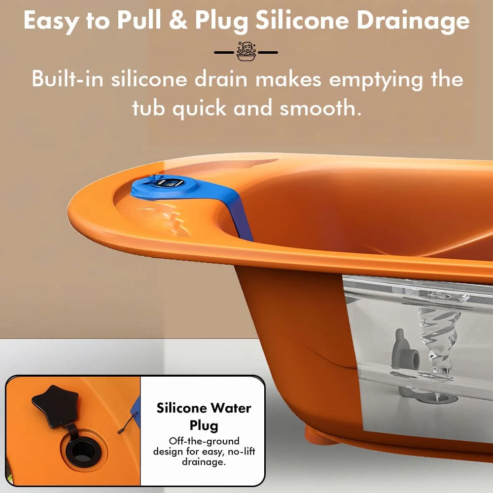 Comfortable sling baby tub