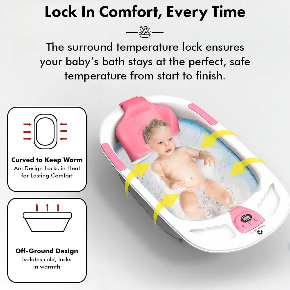 Baby bathtub with sling