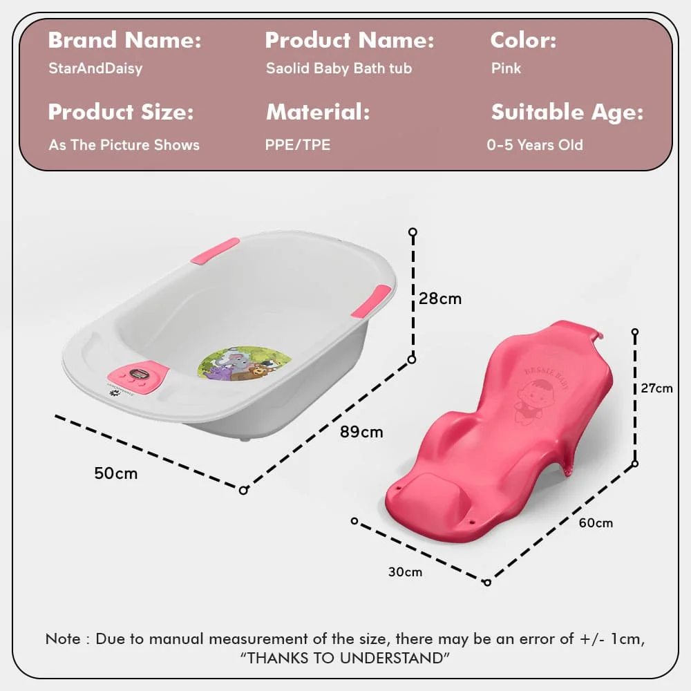 Specifications of baby bathtub