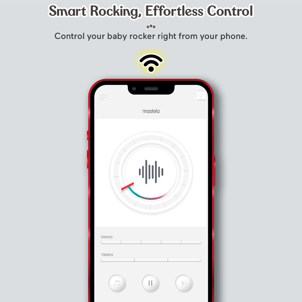 baby rocker with Mobile controllable