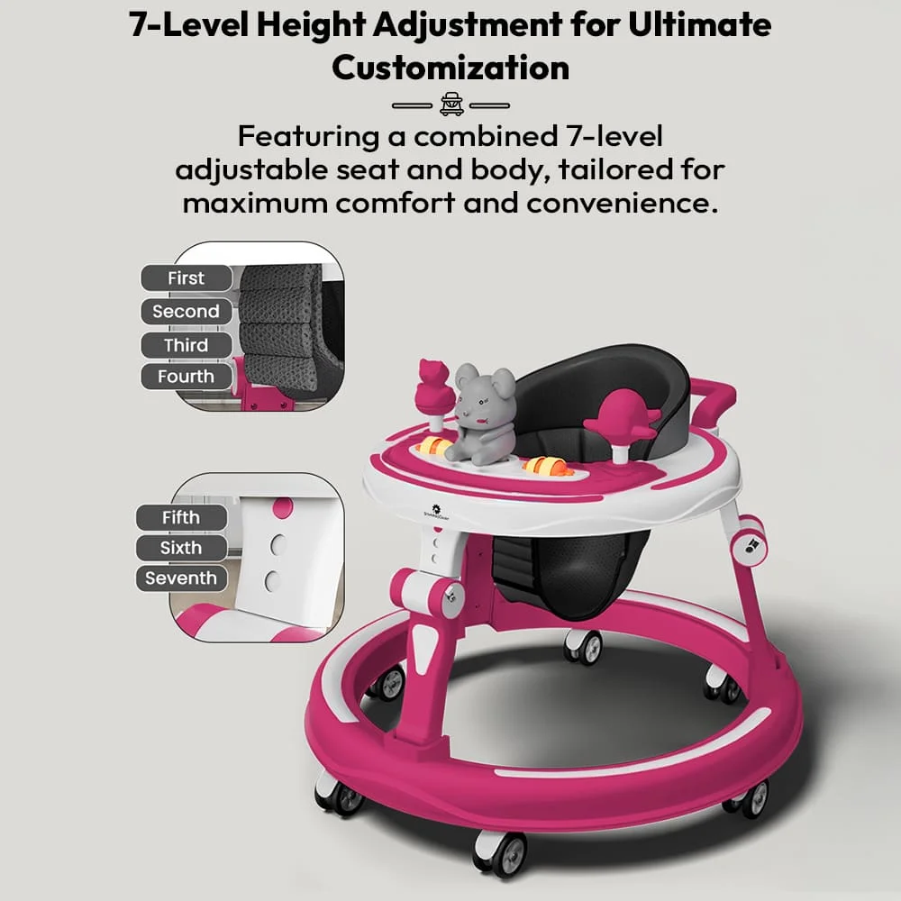 Adjustable height walker