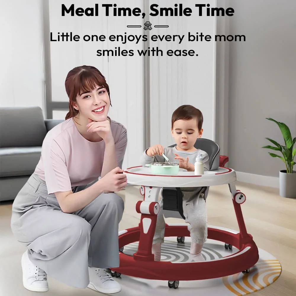 Walker with toy tray