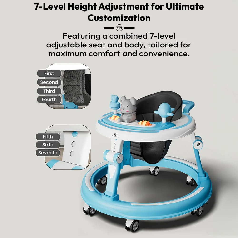 Adjustable height walker