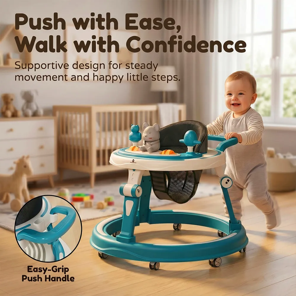 ease walk with confidence intelli baby walker with toy tray