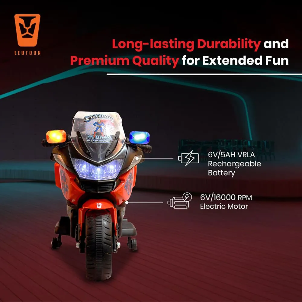 StarAndDaisy GSX Adventure Superman Ride-On Motorbike For Kids