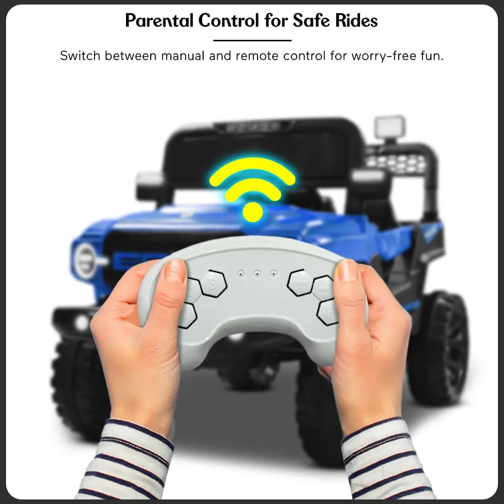 StarAndDaisy Premium Ride On Remote Control Jeep For Kids