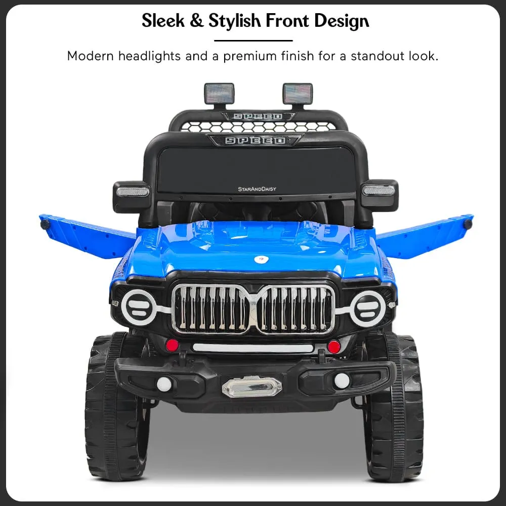 StarAndDaisy Premium Ride On Remote Control Jeep For Kids