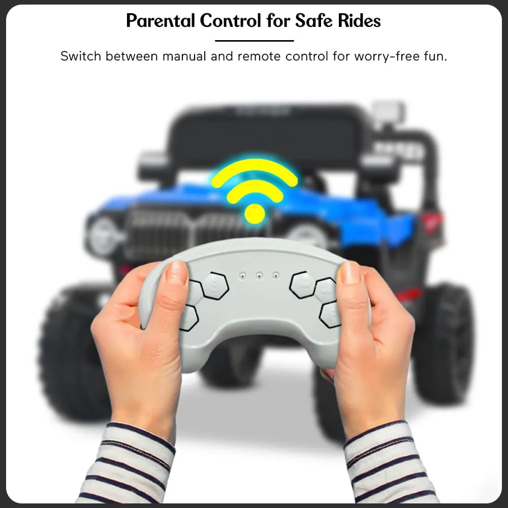 StarAndDaisy Premium Ride On Remote Control Jeep For Kids