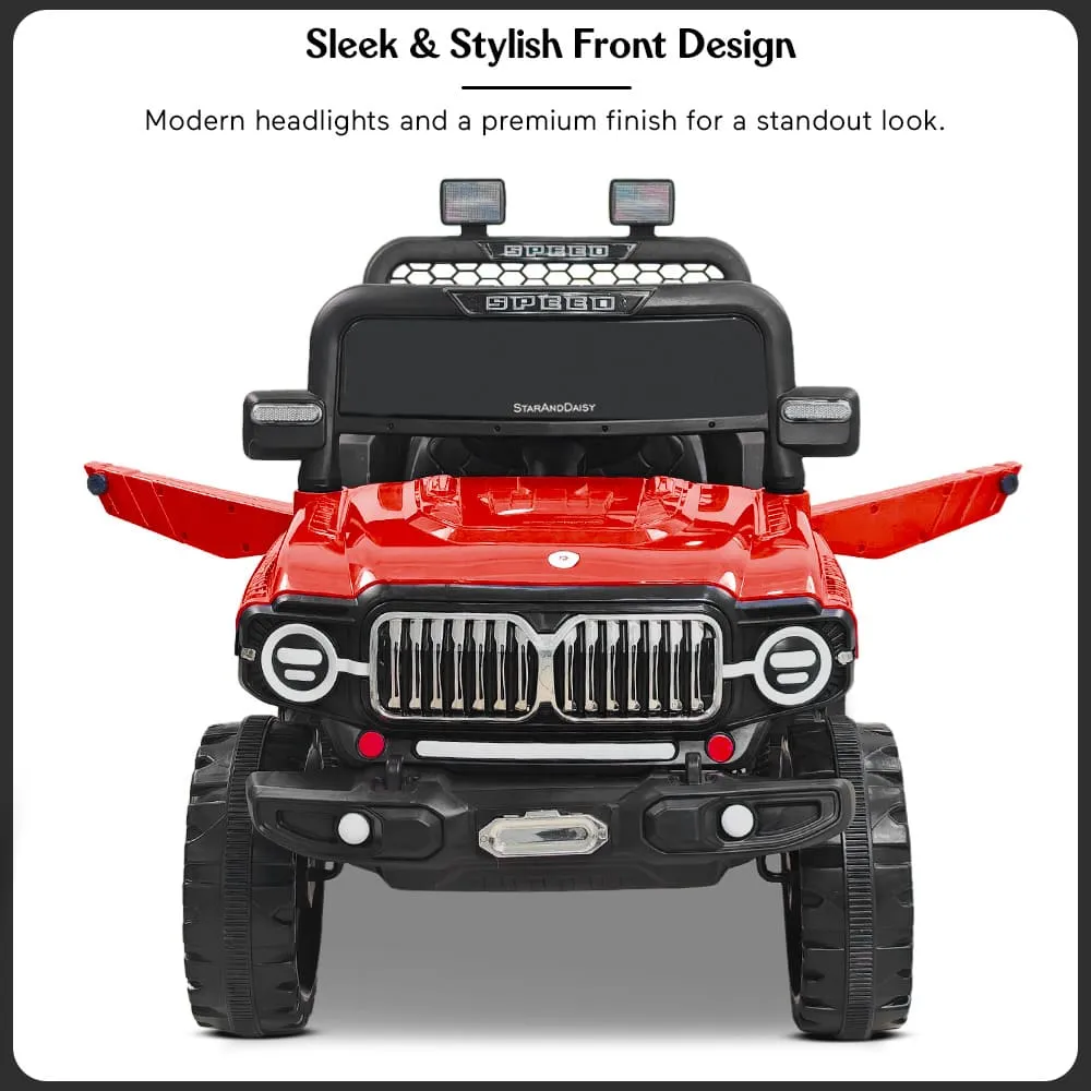 StarAndDaisy Premium Ride On Remote Control Jeep For Kids