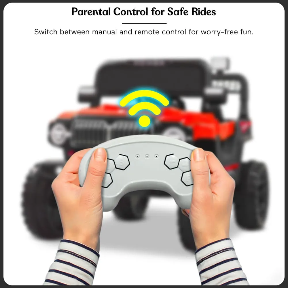 StarAndDaisy Premium Ride On Remote Control Jeep For Kids