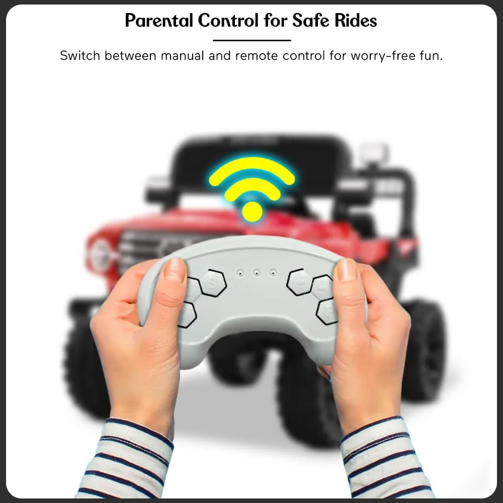 StarAndDaisy Ride On Remote Control Jeep For Kids